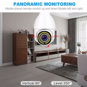 360Â¬âˆž WiFi Camera Light Bulb Security Home Cam Wireless Waterproof CCTV Monitor