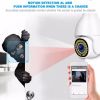 360Â¬âˆž WiFi Camera Light Bulb Security Home Cam Wireless Waterproof CCTV Monitor