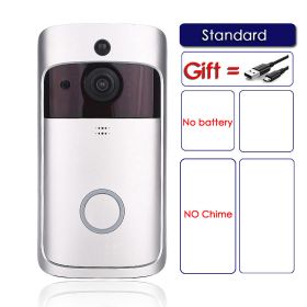 EKEN V5 Smart WiFi Video Doorbell Camera Visual Intercom With Chime Night vision IP Door Bell Wireless Home Security Camera (Color: Standard, Plug Type: US plug)