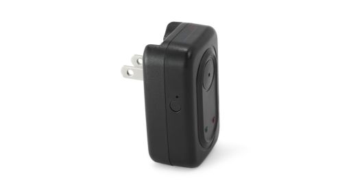 Easy to Setup Wall Plug Battery Charger HiRes REC Camera for Personal Safety (SKU: g76174guscplug)