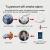 Tuya WiFi Smoke Alarm Fire Protection Smoke Detector Smokehouse Combination Fire Alarm Home Security System Firefighters